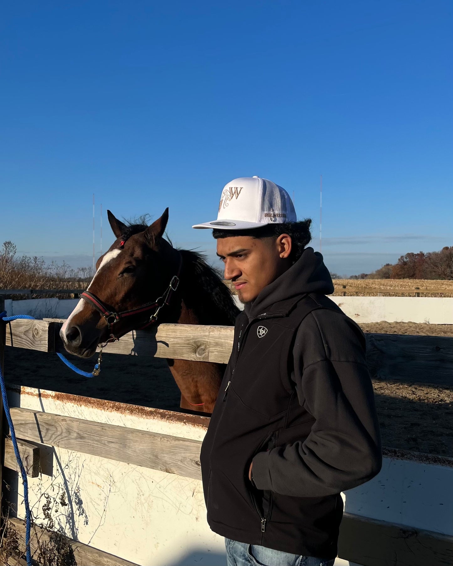 WHITE “Horse” Cap
