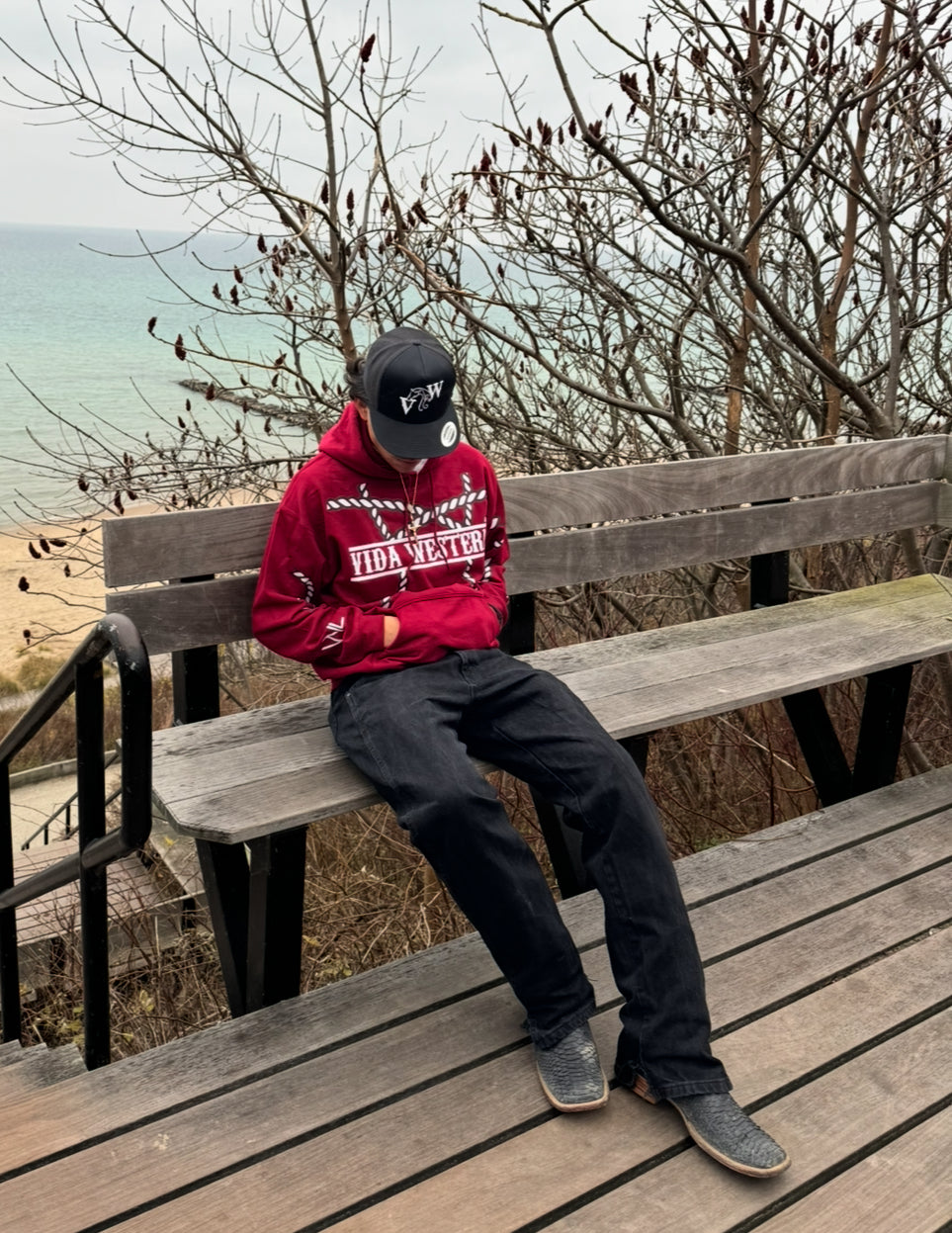 Red hoodie